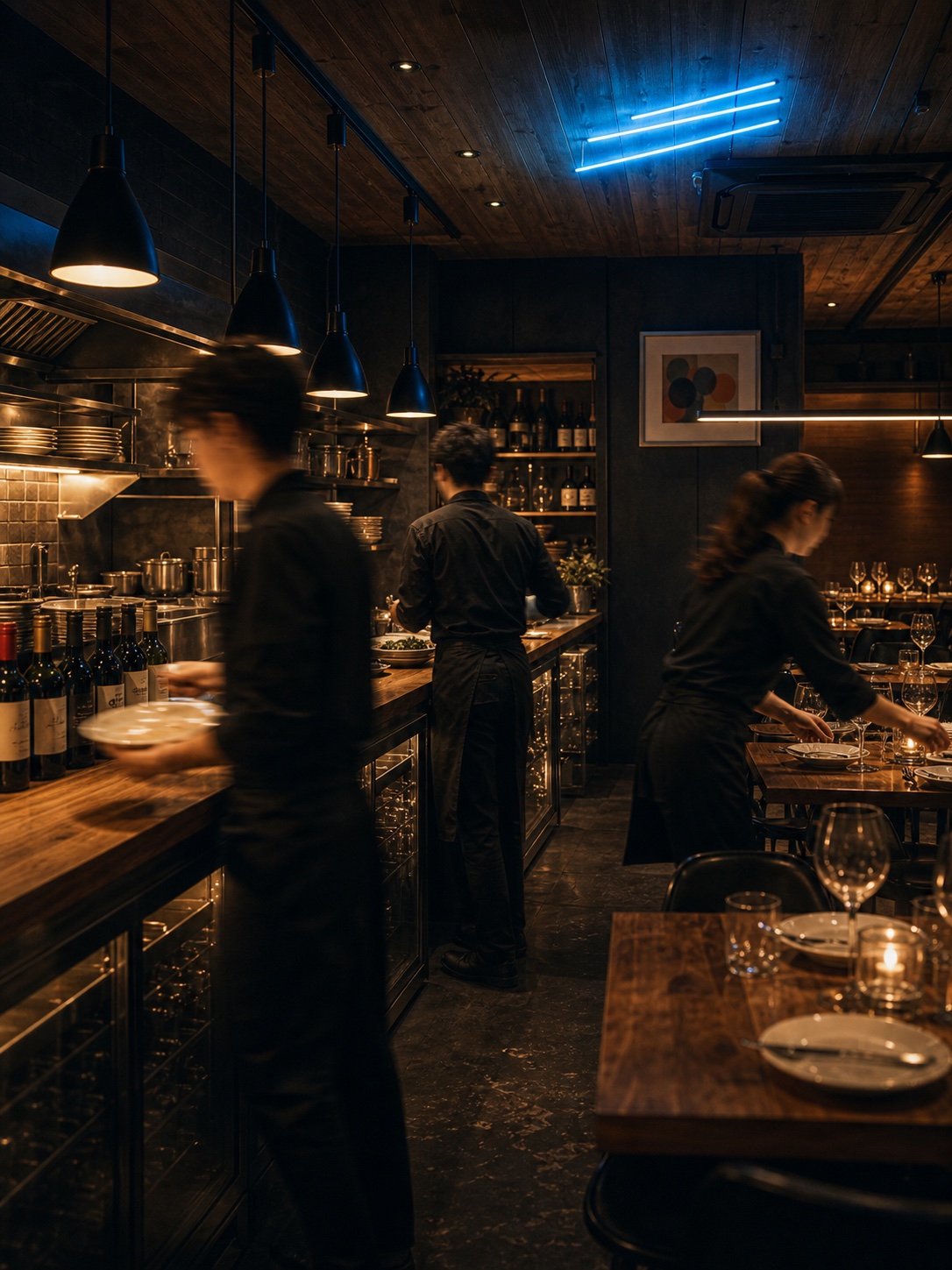 Italian Cafe Ramoでスタッフが働く様子のイメージ